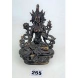 Bronze Hindu god figure