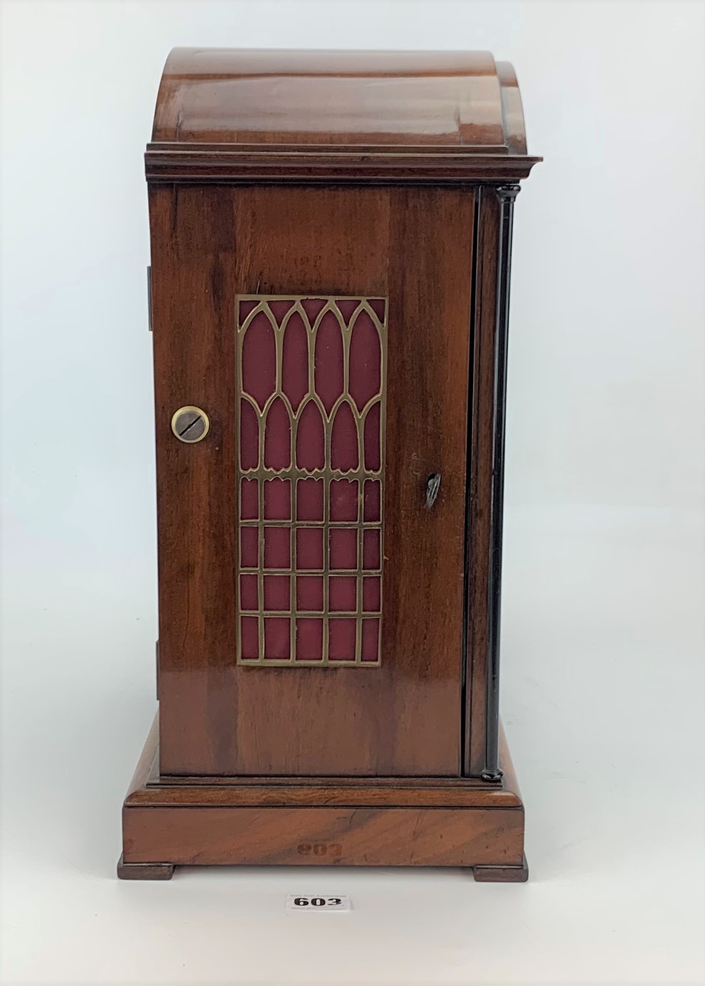 Mahogany striking table clock - Image 6 of 16