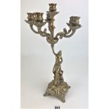 Brass figure candelabra