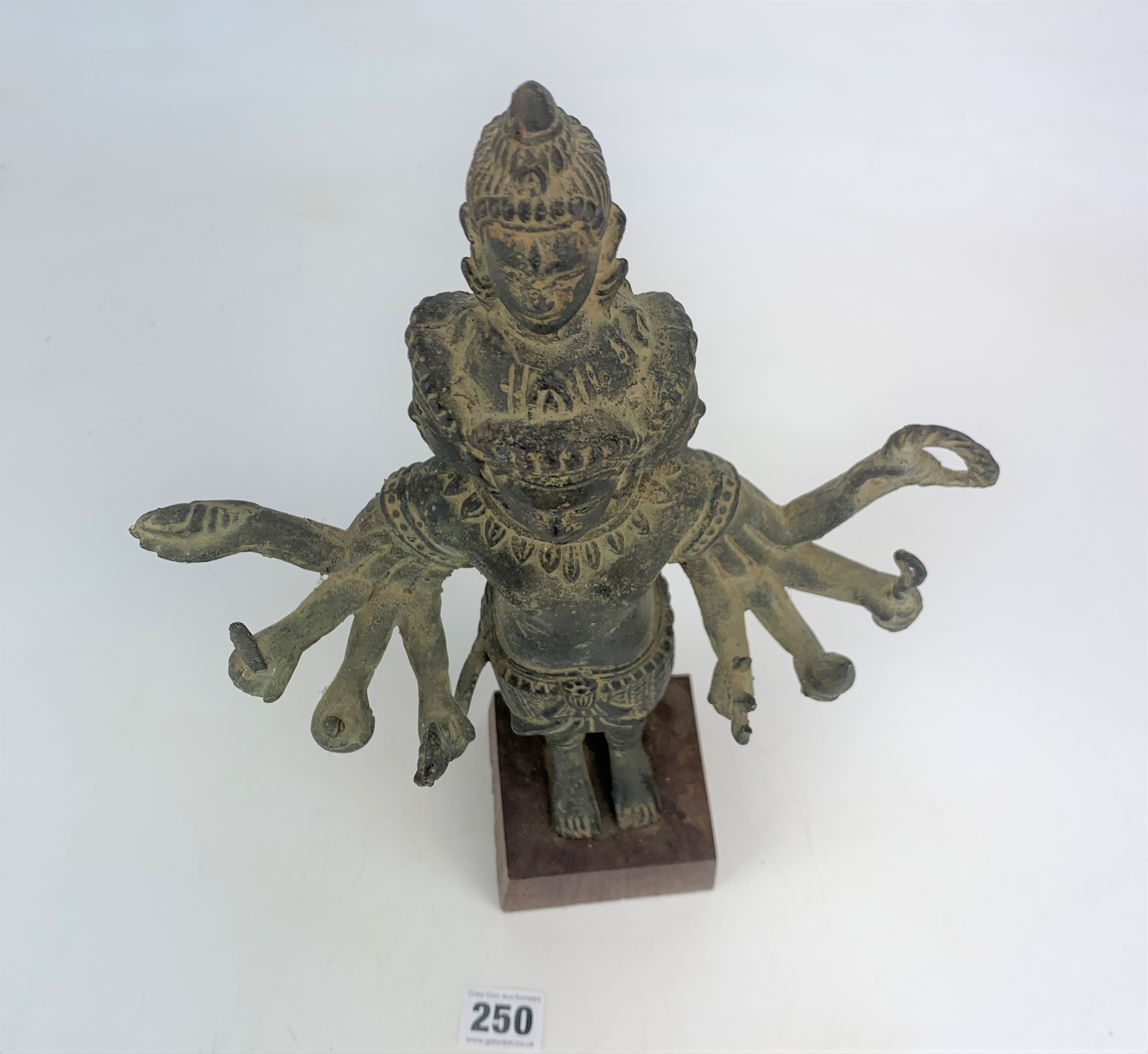 Bronze Hindu Shiva god figure - Image 5 of 7