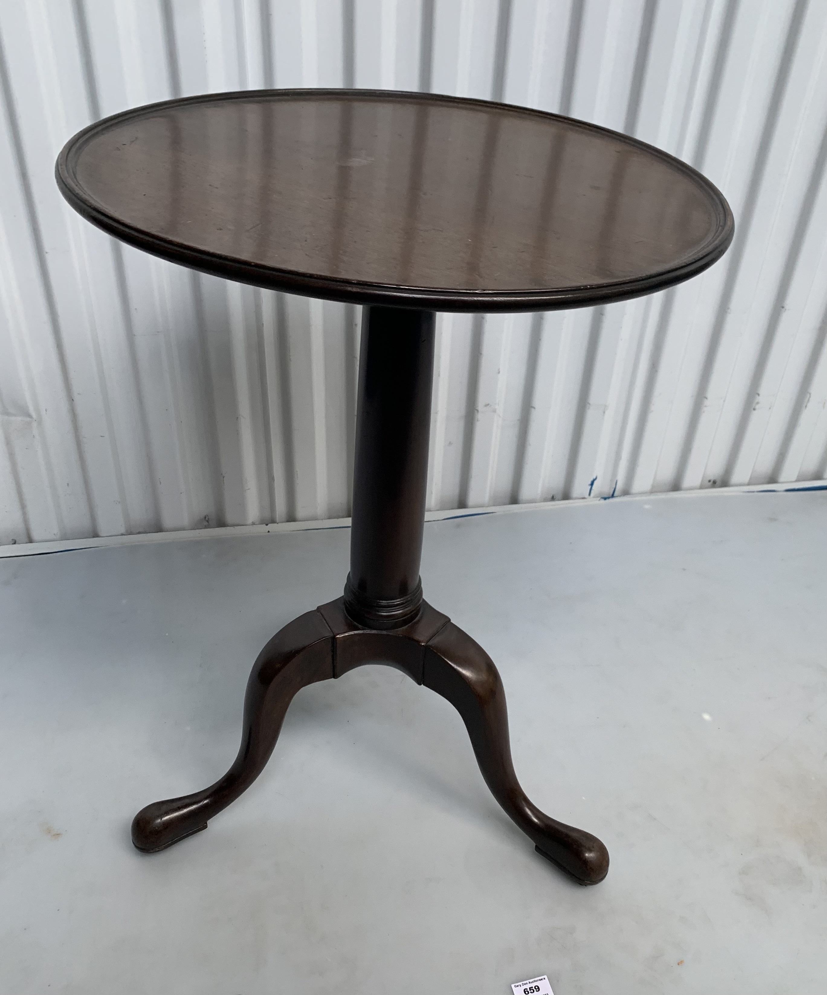 Georgian tripod table - Image 4 of 6