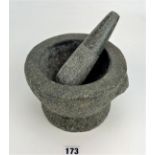 Large stoneware pestle and mortar