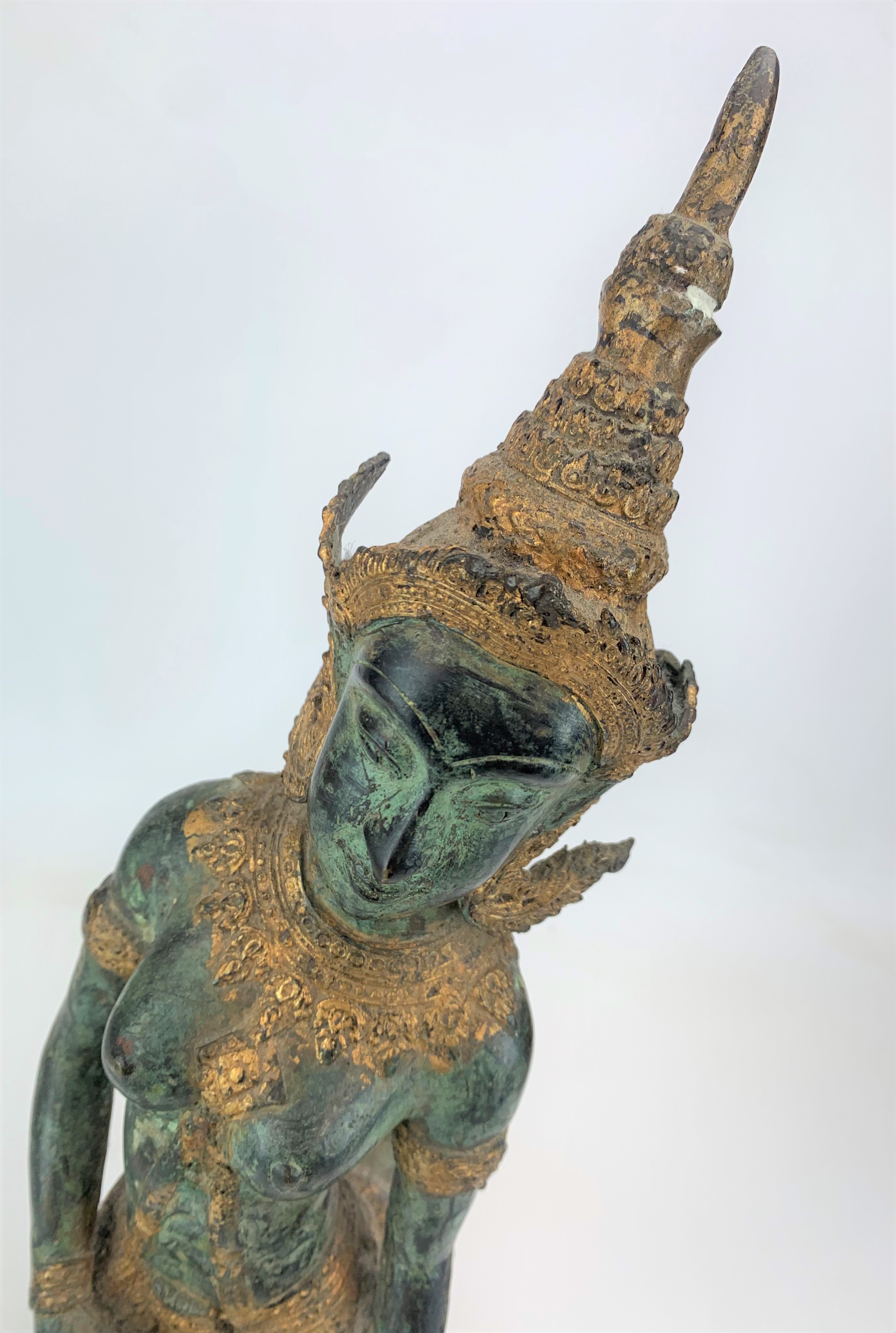 Bronze Hindu figure - Image 2 of 9