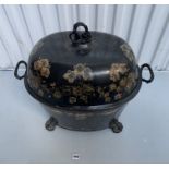 Lacquered coal bucket