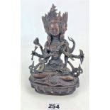 Bronze Hindu god figure