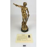 Gilded bronze by Antonin Mercie