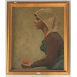 Oil painting - portrait of woman