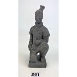 Oriental clay resin warrior figure