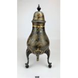 Painted Toleware metal samovar