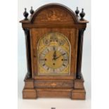 Inlaid rosewood bracket clock