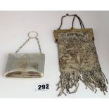 Silver plated purse and French purse