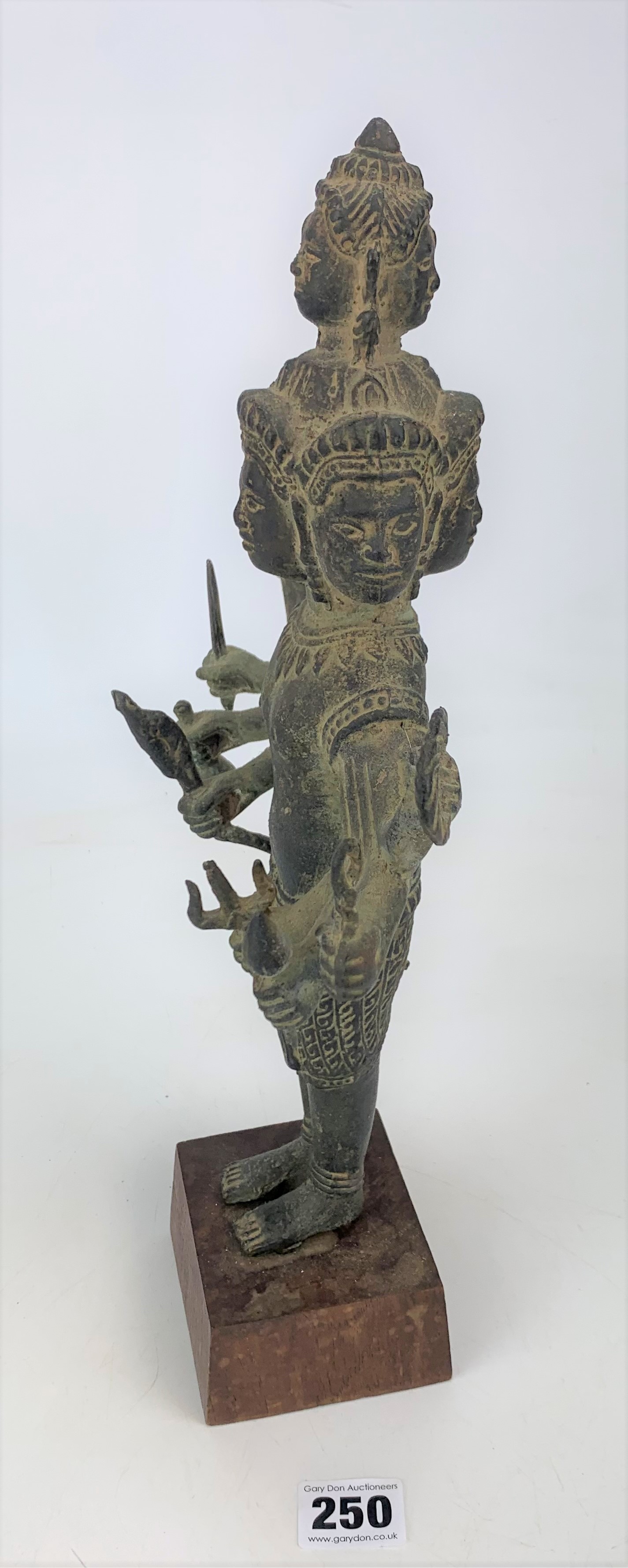 Bronze Hindu Shiva god figure - Image 4 of 7