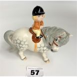 Beswick Norman Thelwell horse and rider