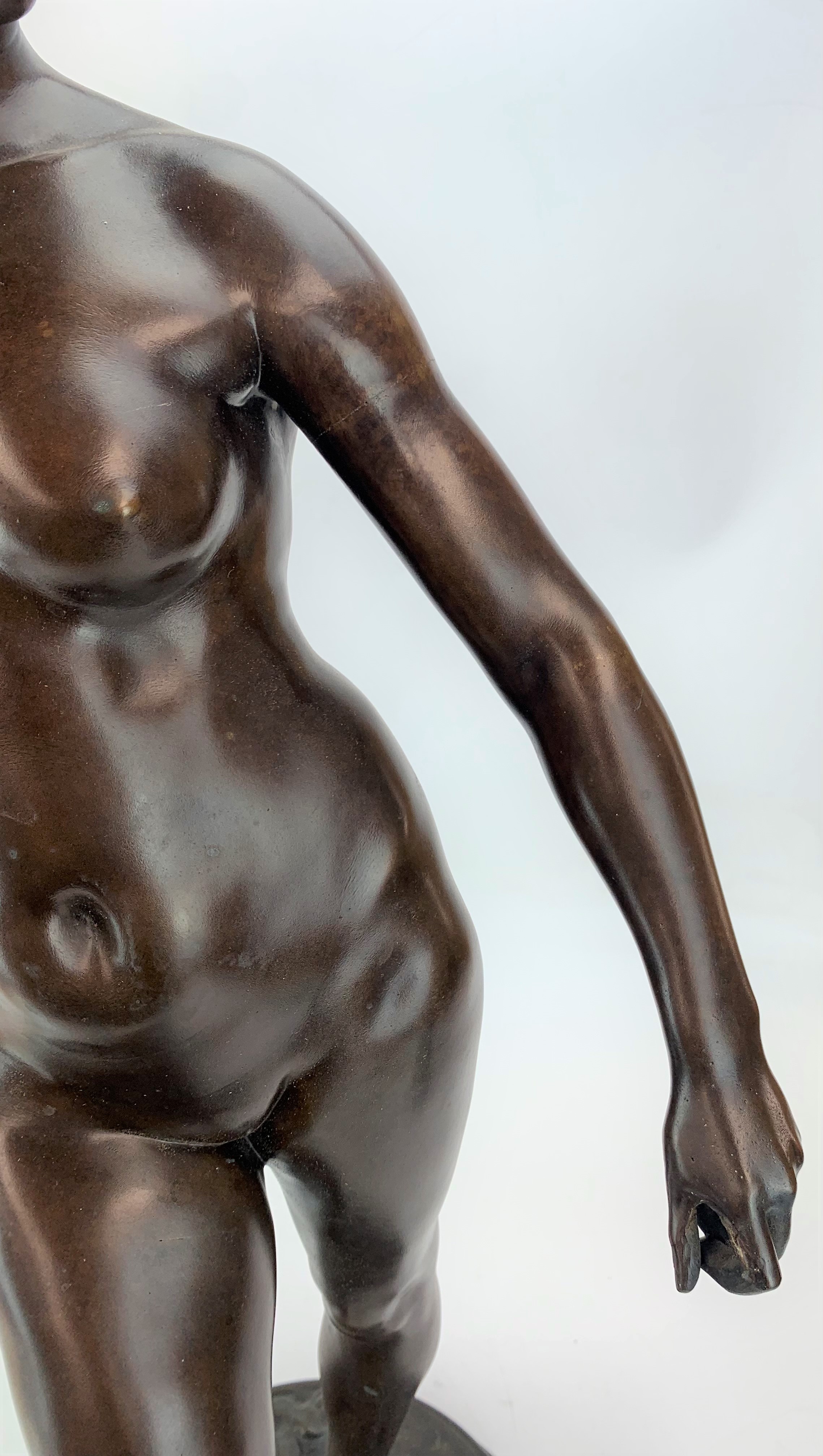 Bronze female figure by Alexandre Falguiere - Image 4 of 14