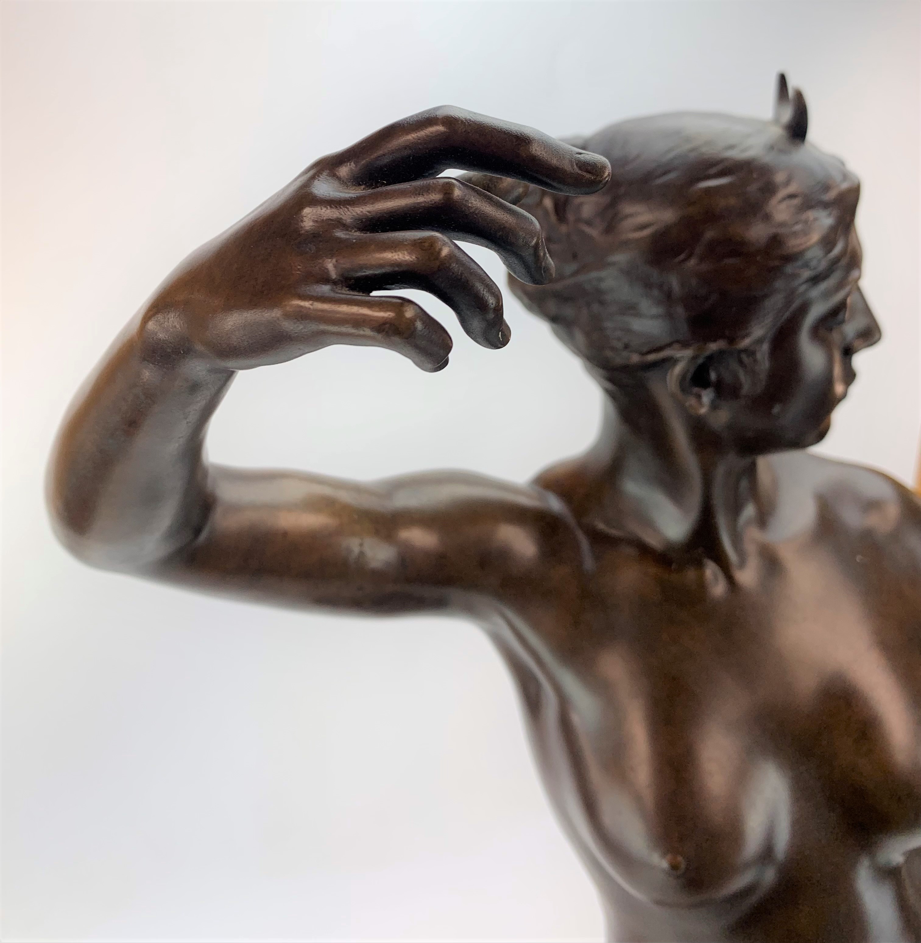 Bronze female figure by Alexandre Falguiere - Image 7 of 14