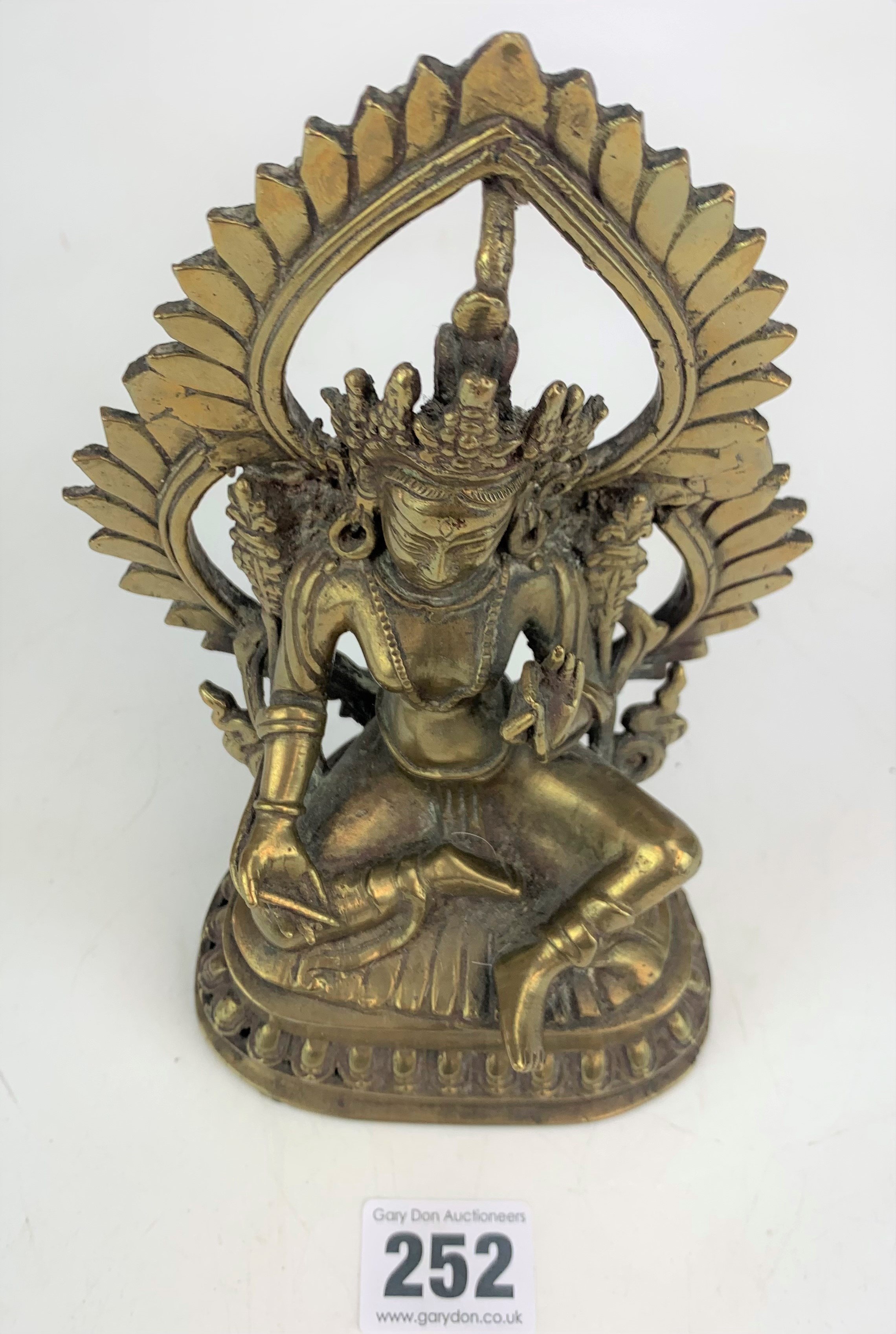 Brass Hindu god figure - Image 2 of 6