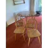 Ercol Dining Table and 4 Chairs