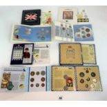 4 Royal Mint UK Annual Coin Sets
