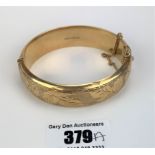 9k gold bangle