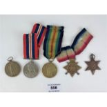 5 Mixed war medals