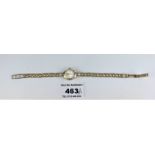 9k gold Accurist ladies watch