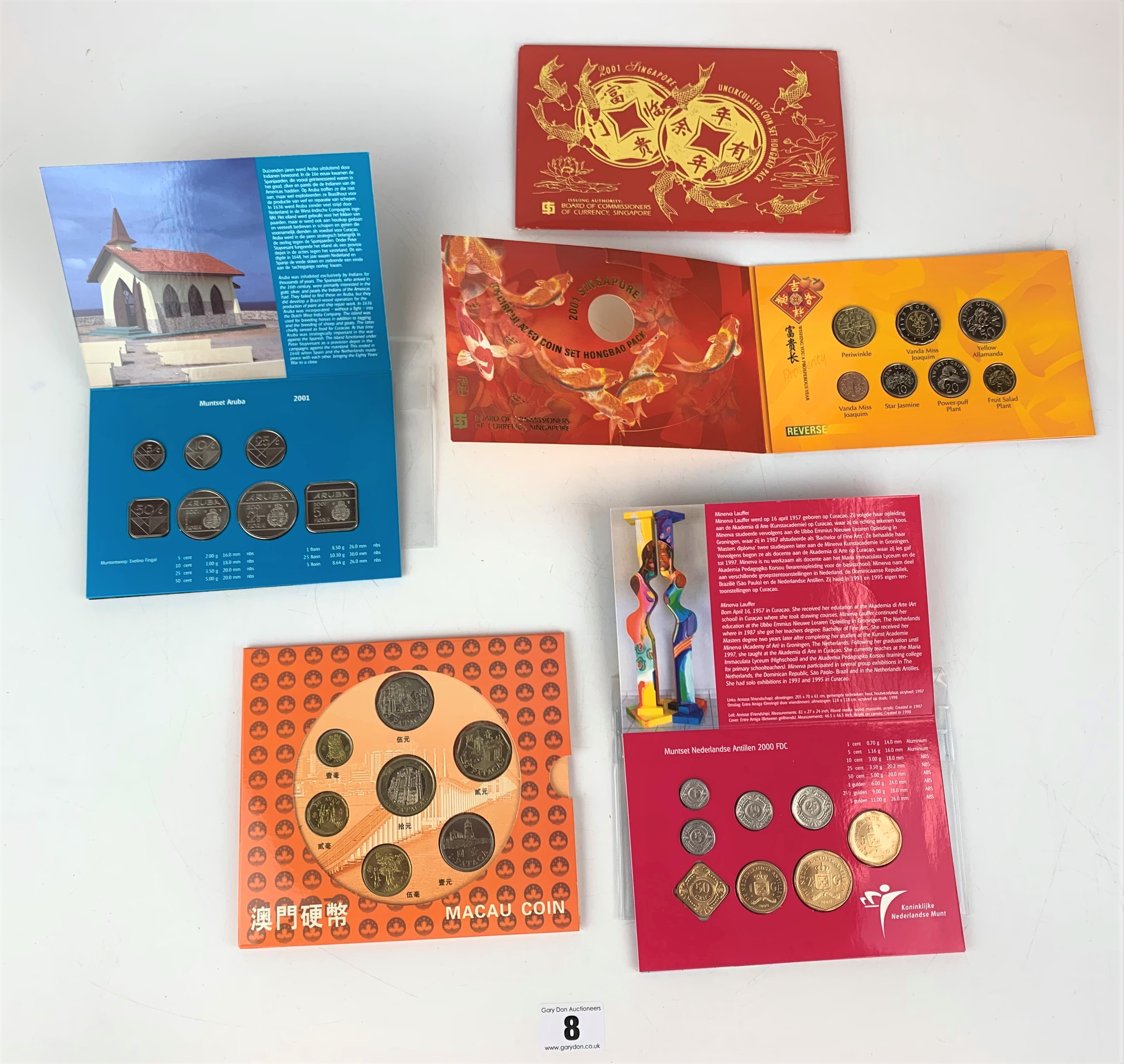 4 assorted coin sets