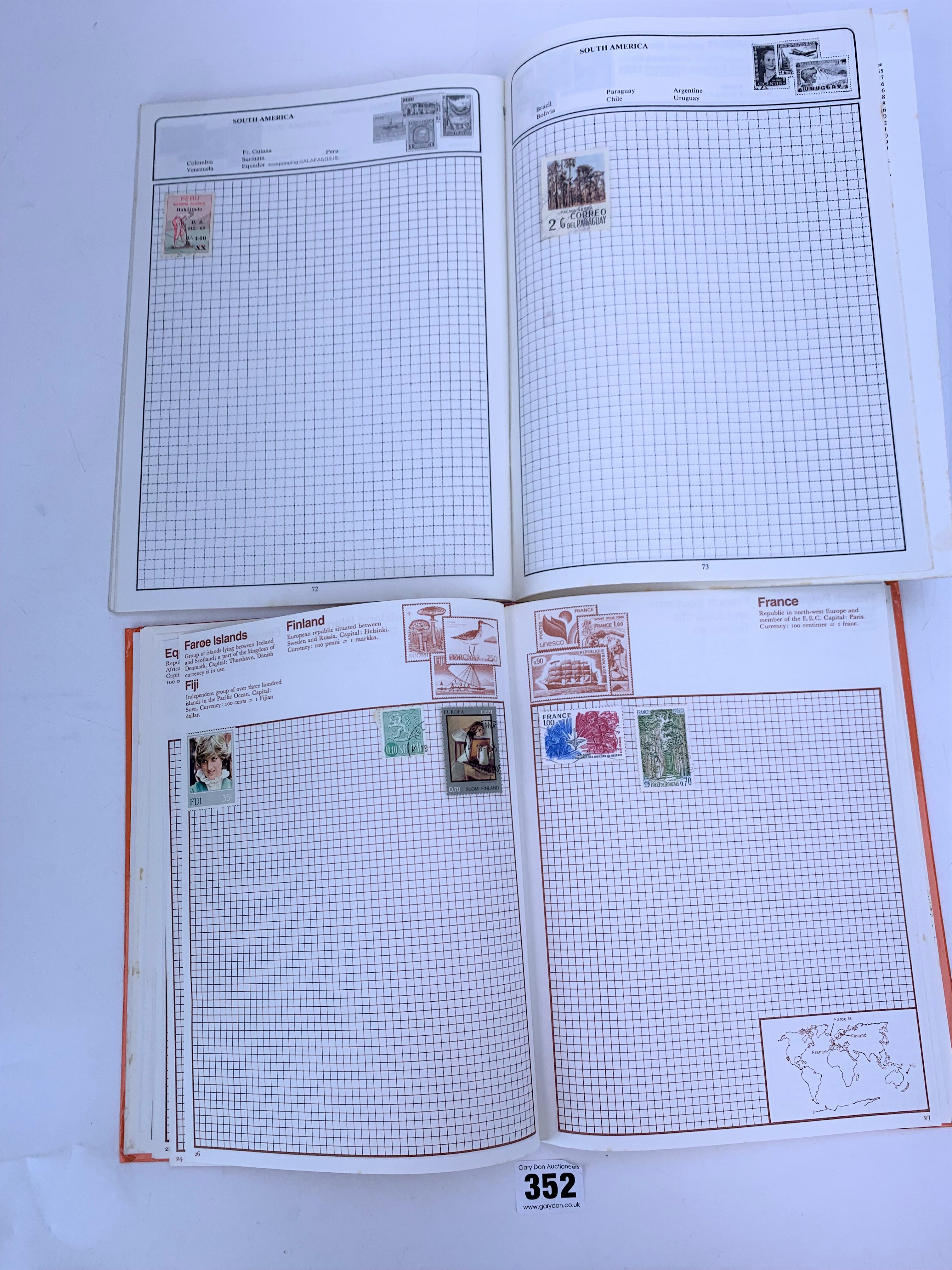 3 stamp albums - Image 12 of 32