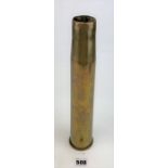 Brass bullet shell vase