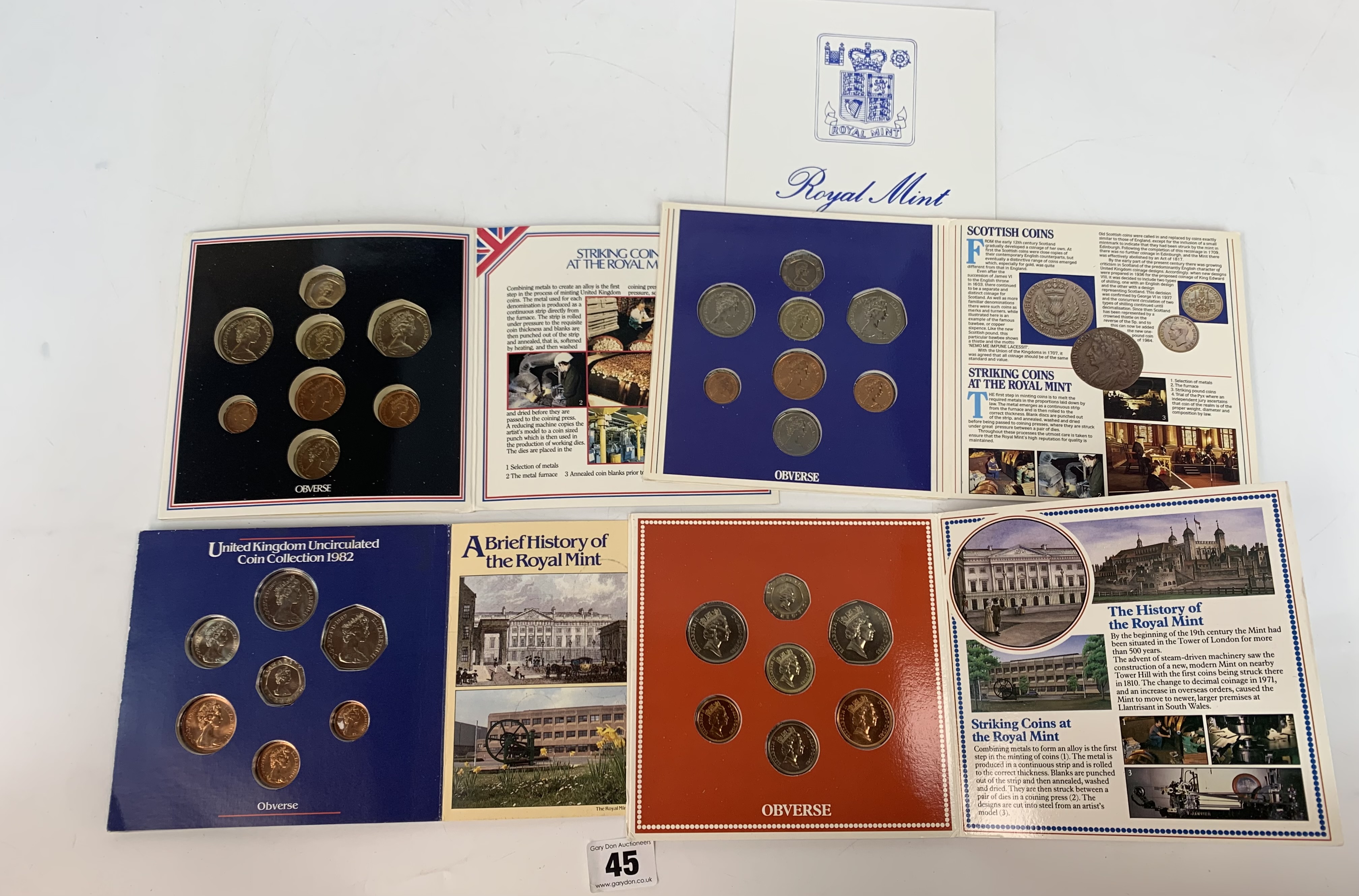4 Royal Mint UK Annual Coin Sets - Image 2 of 3