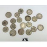 Quantity of pre-1947 half silver UK coins