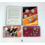 Switzerland and Germany proof coin sets