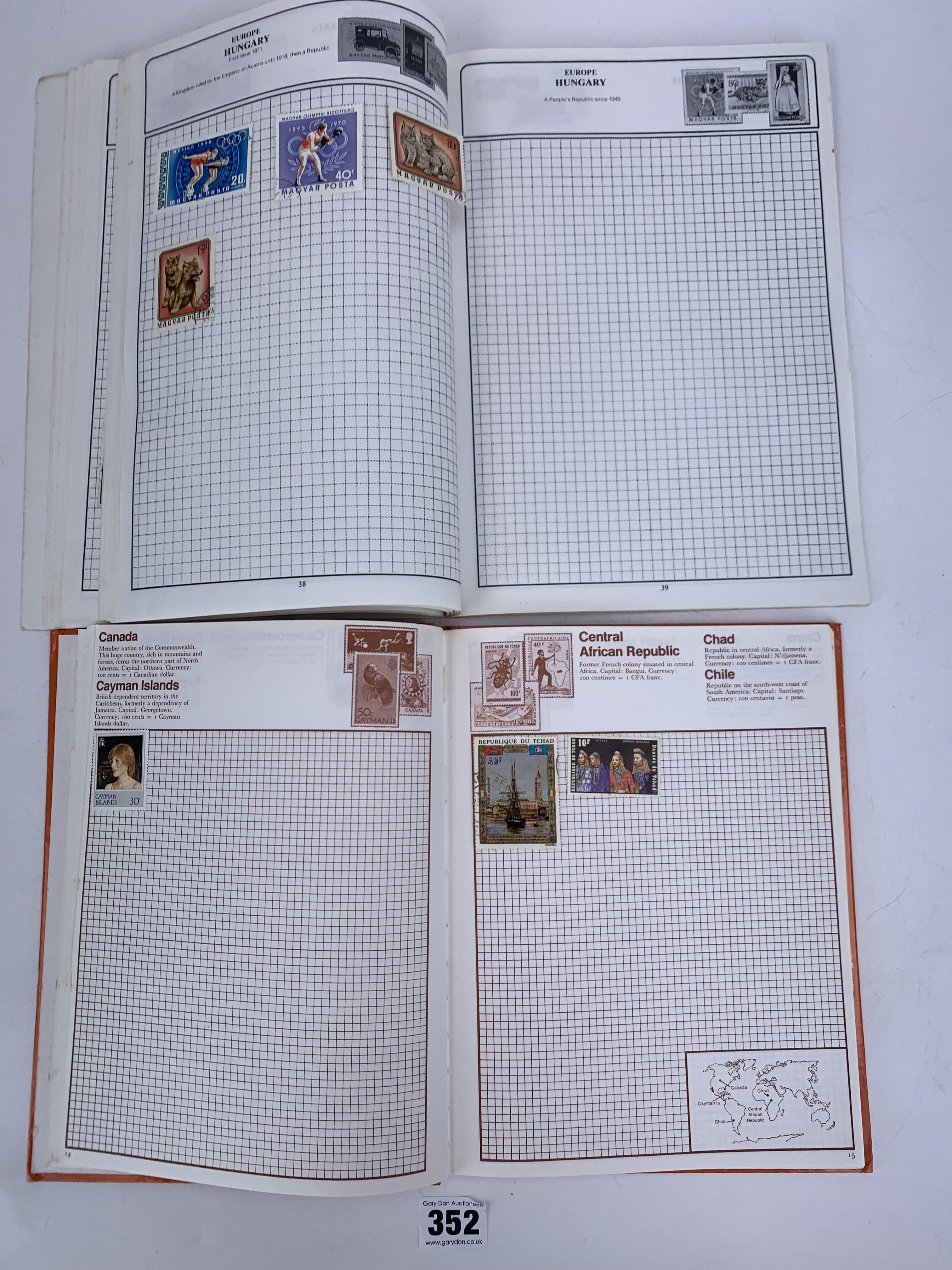 3 stamp albums - Image 8 of 32