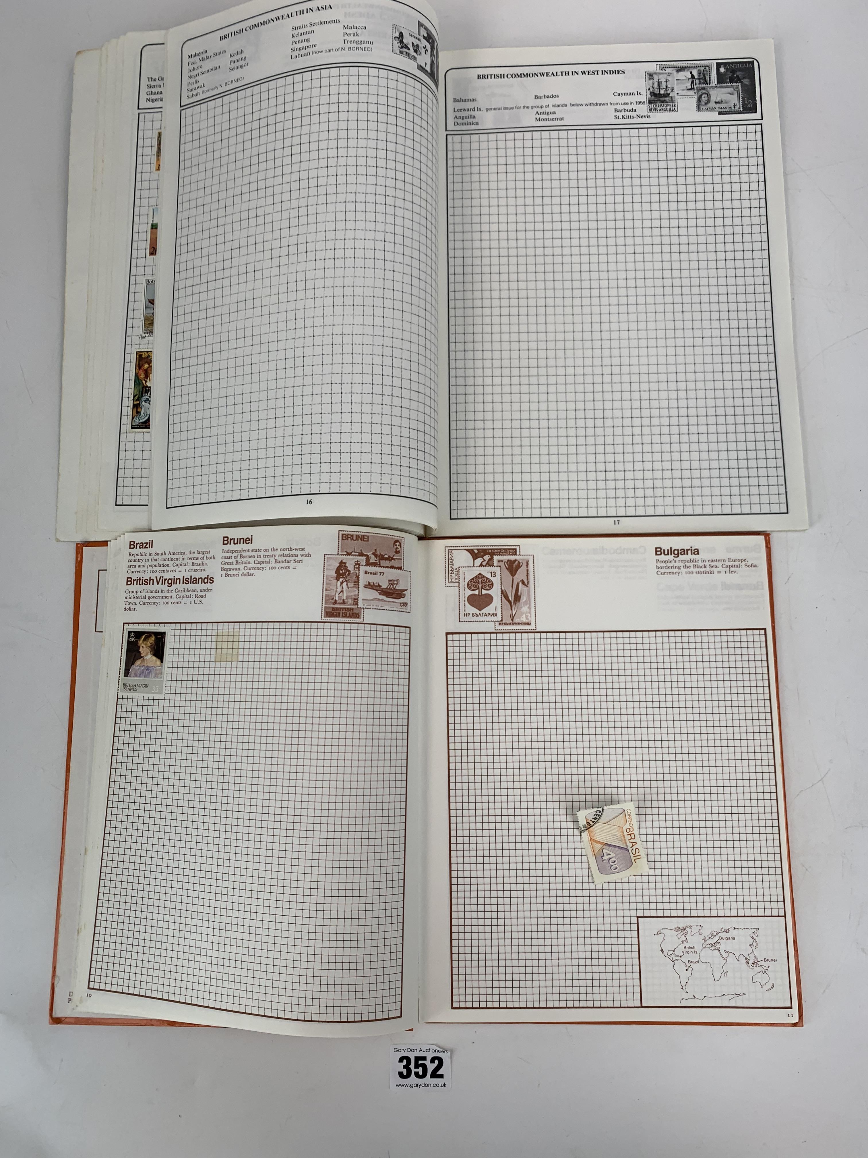 3 stamp albums - Image 7 of 32