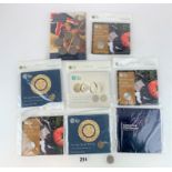 8 assorted Royal Mint coin packs