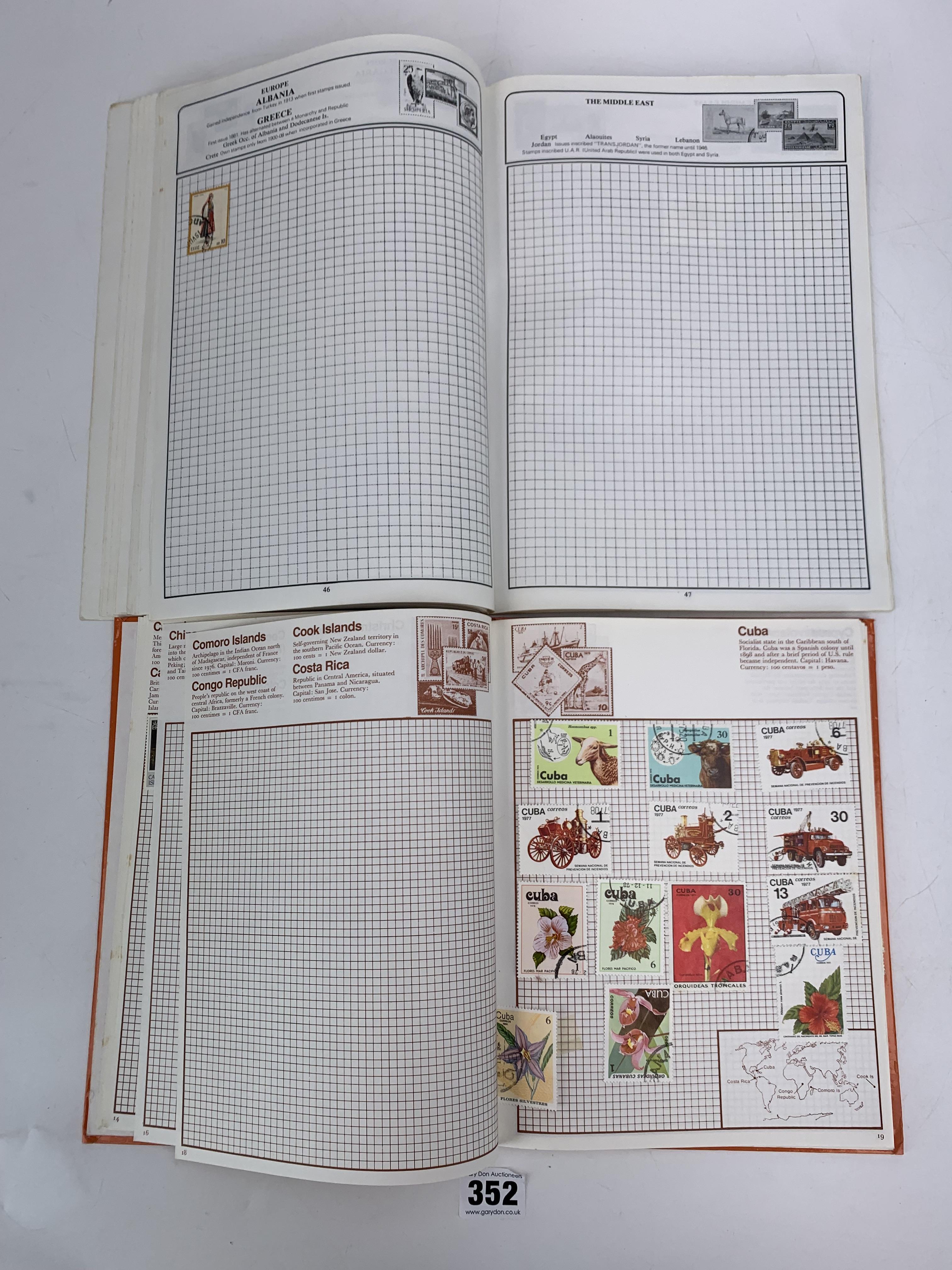 3 stamp albums - Image 9 of 32