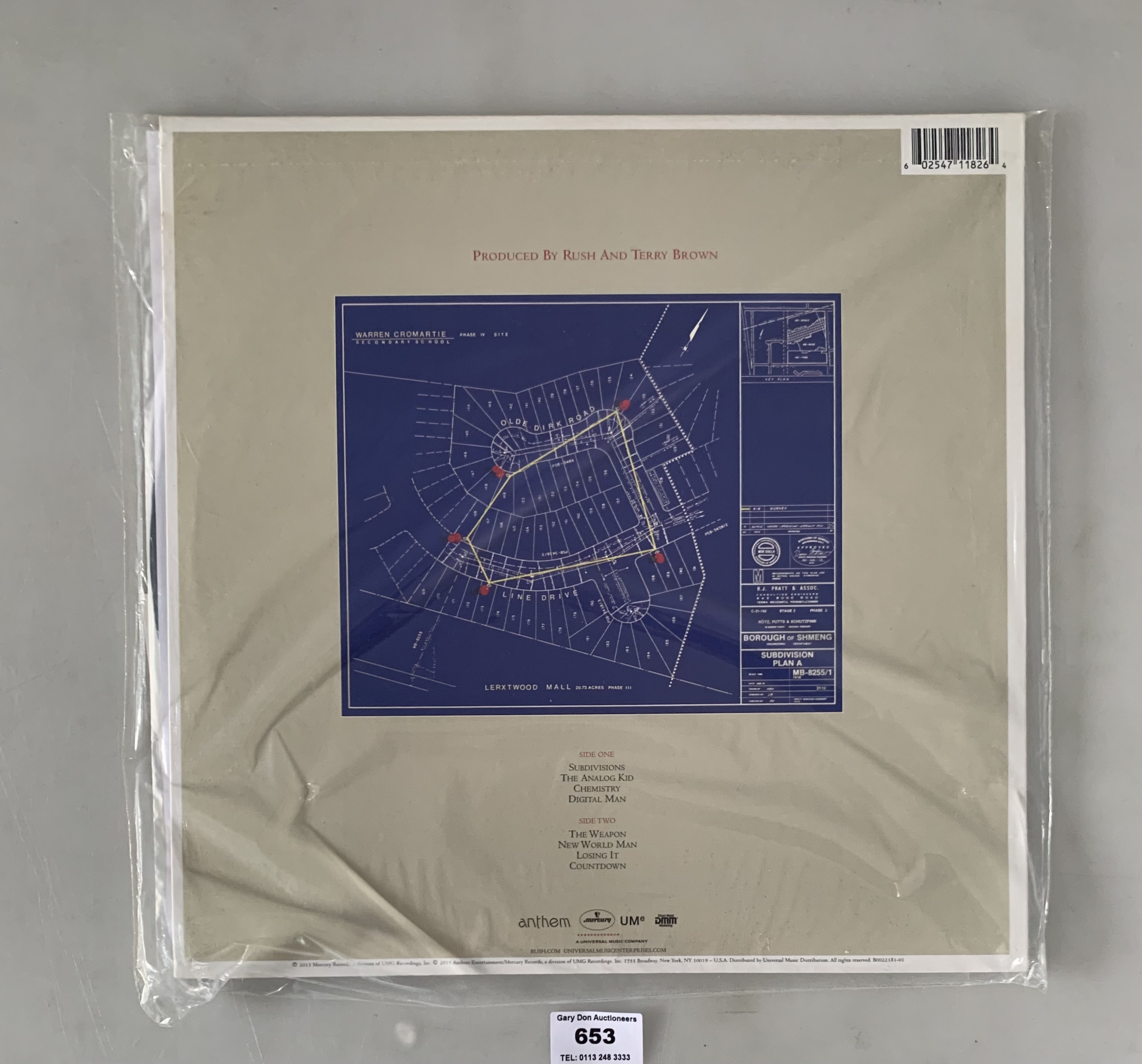 Rush- Signals LP, US Edition Reissue - Image 2 of 2