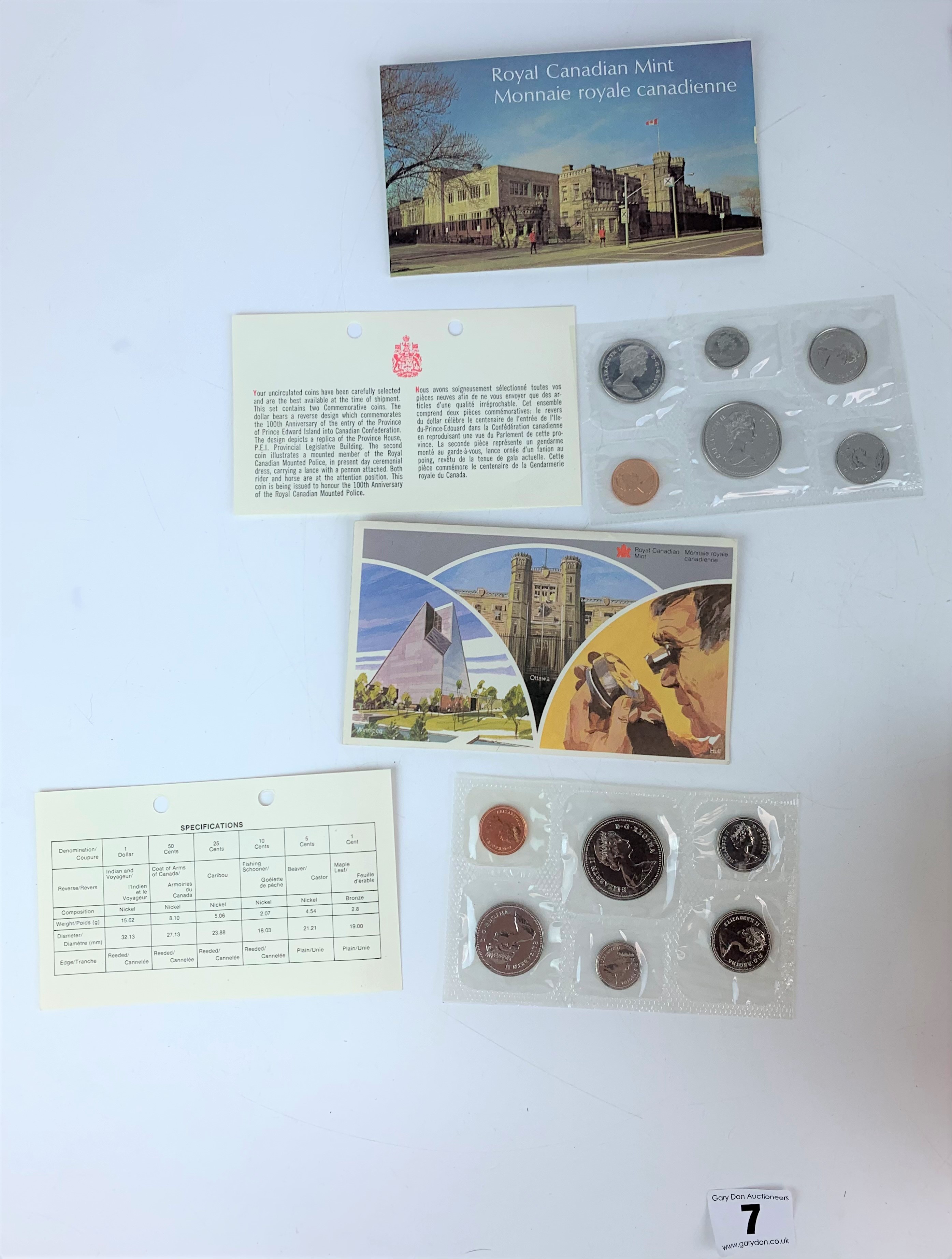 5 mint Canadian coin year sets - Image 2 of 3