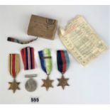 4 WW2 medals