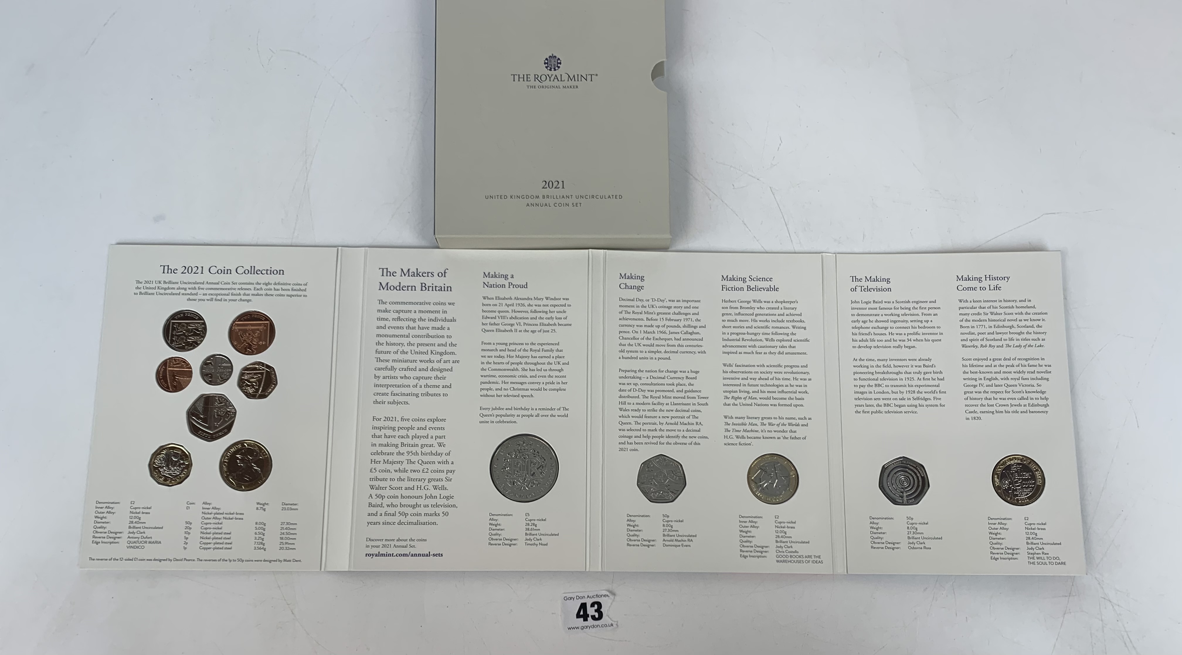 Royal Mint 2021 UK Annual Coin Set - Image 2 of 2