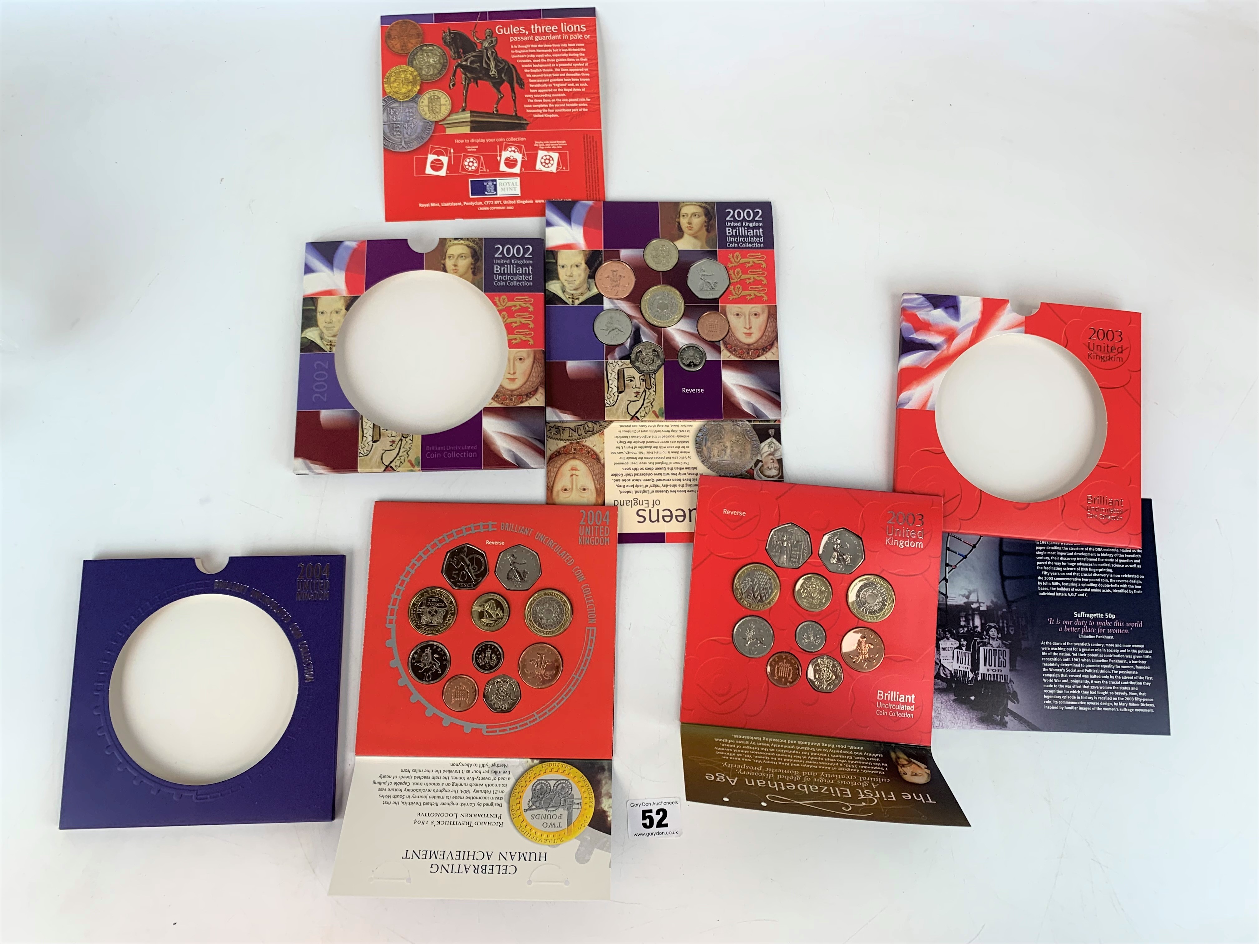 3 Royal Mint UK Annual Coin Sets - Image 2 of 3