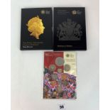 3 Royal Mint UK Annual Coin Sets
