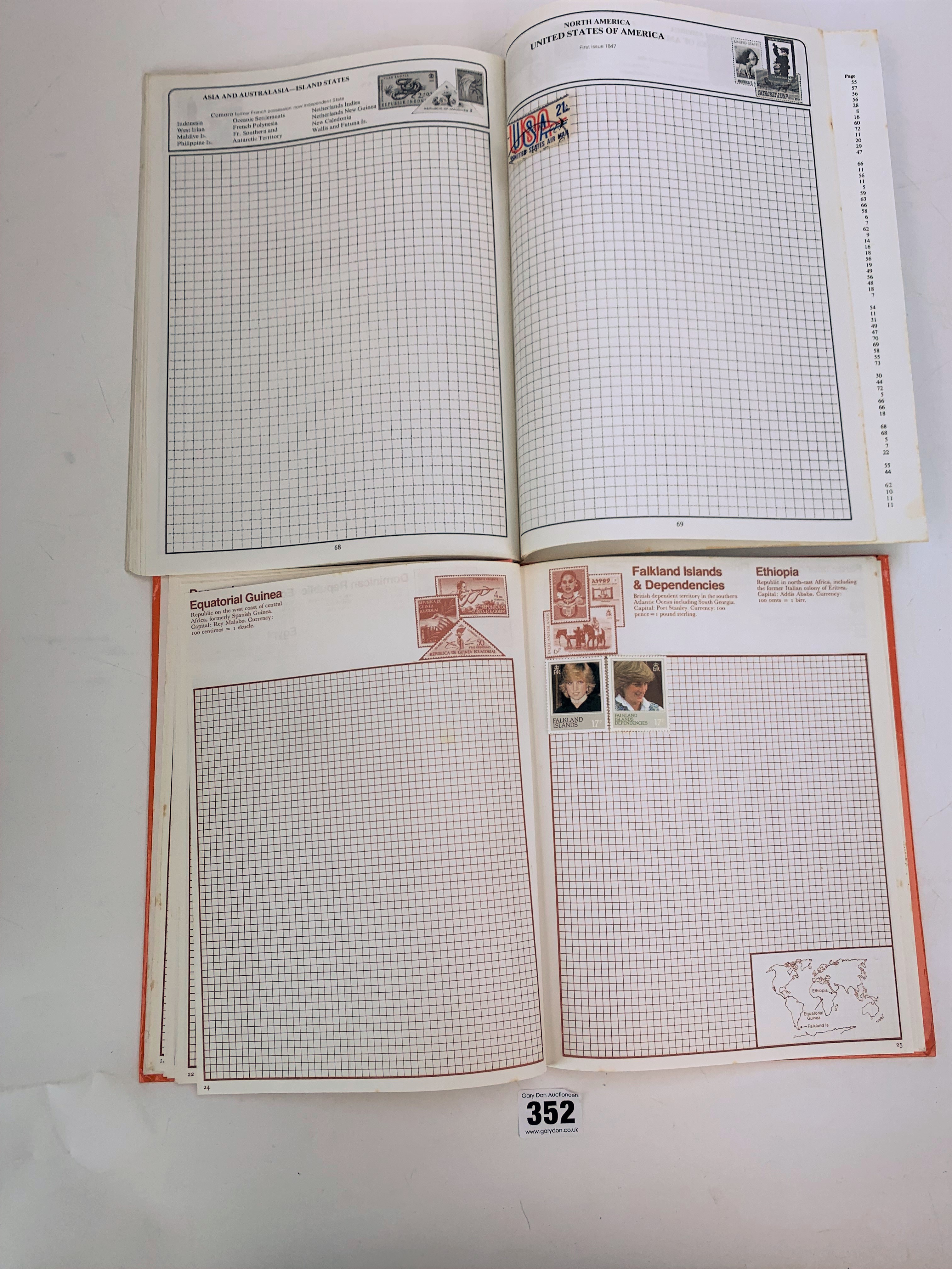 3 stamp albums - Image 11 of 32