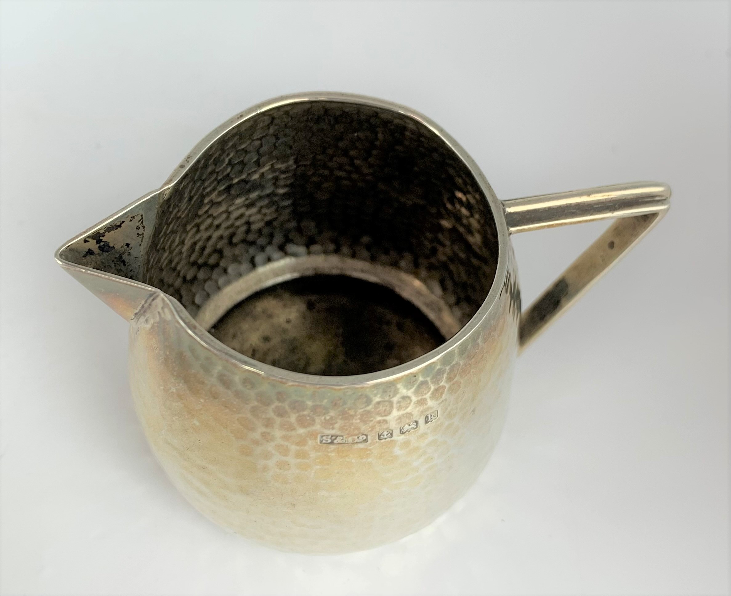 Silver jug and silver teastrainer - Image 7 of 7