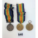 3 x WW1 medals