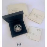 Una and the Lion 2019 silver proof £5 coin