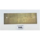 WW1 Brass Protractor