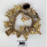 9k gold charm bracelet