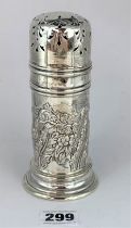 Silver sugar shaker