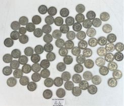 Quantity of UK pre-decimal shillings