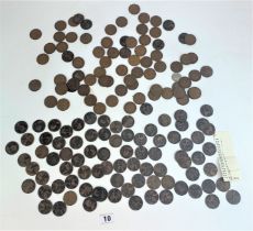 Quantity of UK pre-decimal pennies